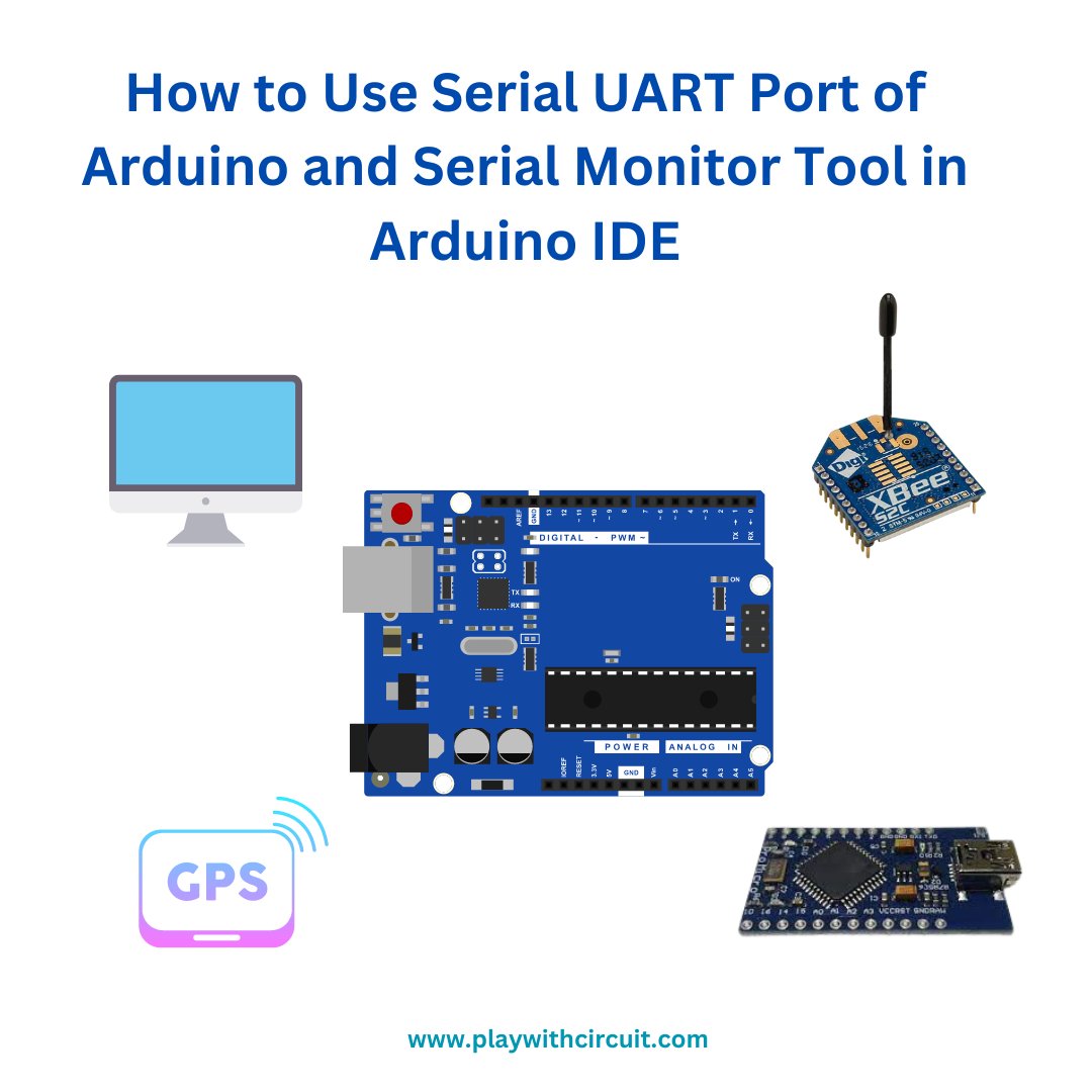 playwithcircuit's tweet image. In Arduino, the Serial Monitor tool allows you to communicate with your Arduino board over a serial connection. Checkout this blog to learn how to use Serial UART Port of Arduino and Serial Monitor Tool in Arduino IDE
playwithcircuit.com/how-to-use-ser…

#Arduino #arduinohub #arduinocoding