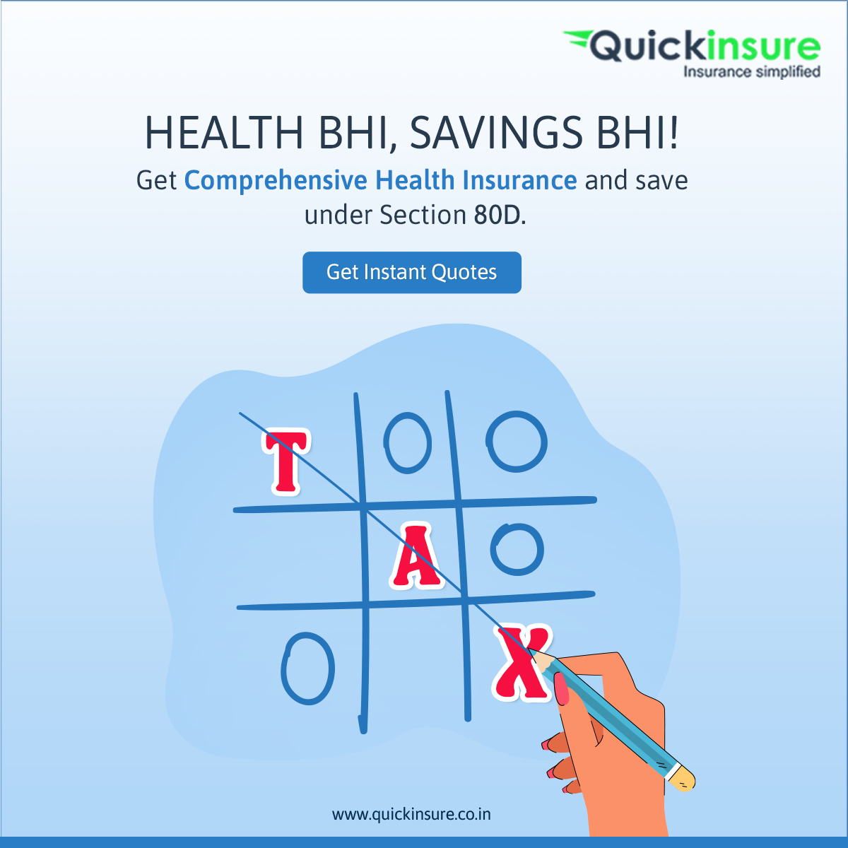 quickinsureInd's tweet image. Health Protection with Savings Perfection! 
Explore comprehensive #HealthInsurance options &amp;amp; unlock #TaxBenefits under #Section80D. 
Visit us at bit.ly/3P8nweg 
Secure your health &amp;amp; your savings today!
#SaveTax #Insurance #Buynow #MondayMotivation #Trending #Quickinsure