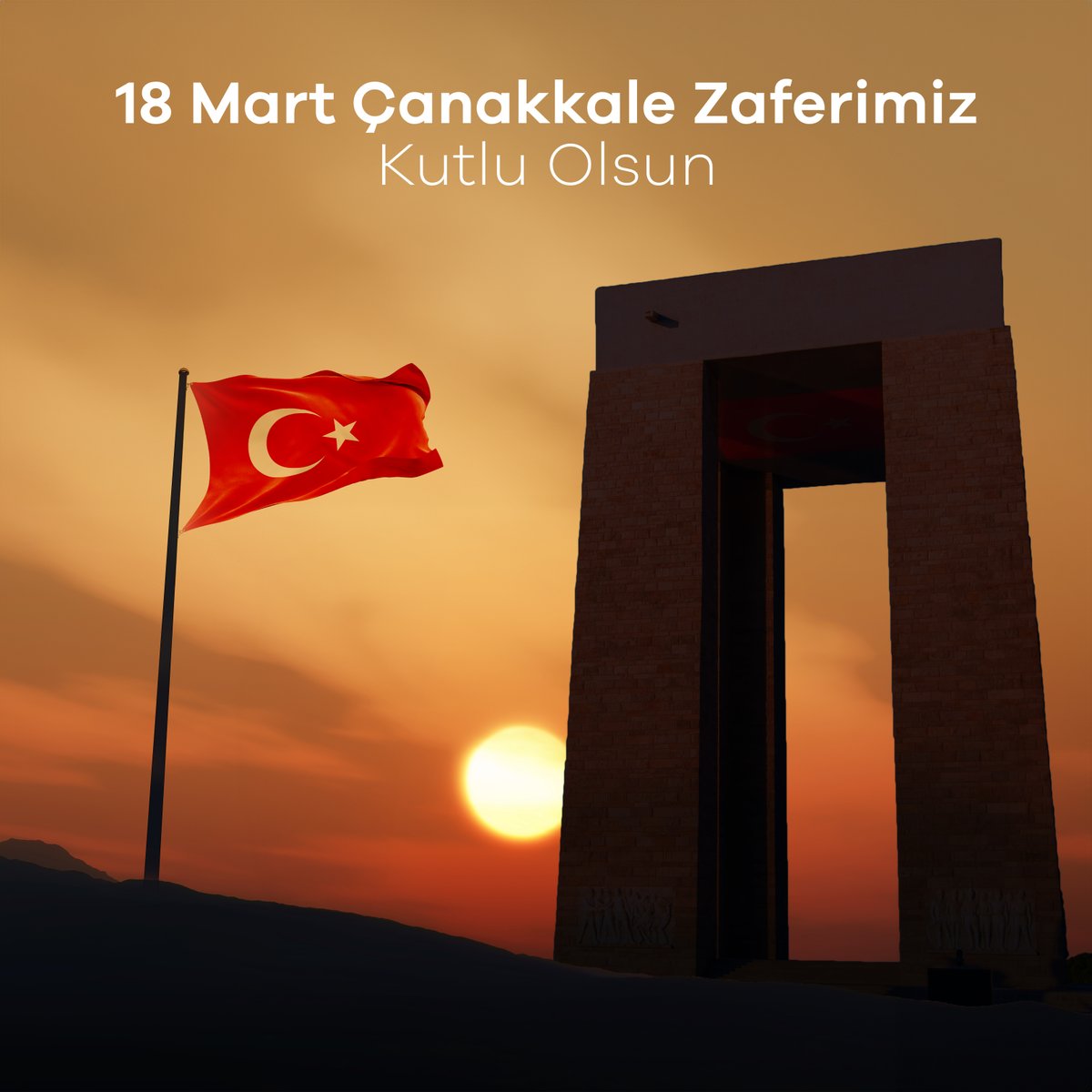 18 Mart Çanakkale Zaferi'nde tarihe adlarını altın harflerle yazdıran başta Gazi Mustafa Kemal Atatürk olmak üzere tüm kahramanlarımızı rahmet ve minnetle anıyoruz. Bu zafer; milletimizin birlik ve mücadele ruhunun daimi bir simgesidir. #ÇanakkaleZaferi