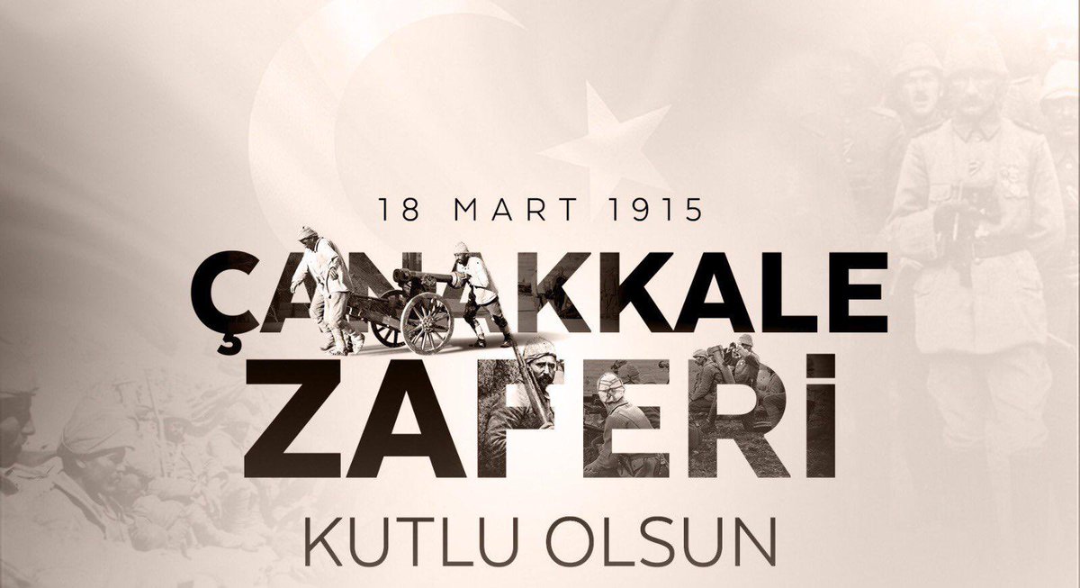 "Bir Destandır Çanakkale" 🇹🇷

18 Mart Çanakkale Zaferi'nin 109. yılında Gazi Mustafa Kemal Atatürk ve silah arkadaşları başta olmak üzere tüm şehitlerimizi rahmet ve minnetle anıyorum.

#18MartÇanakkaleZaferi