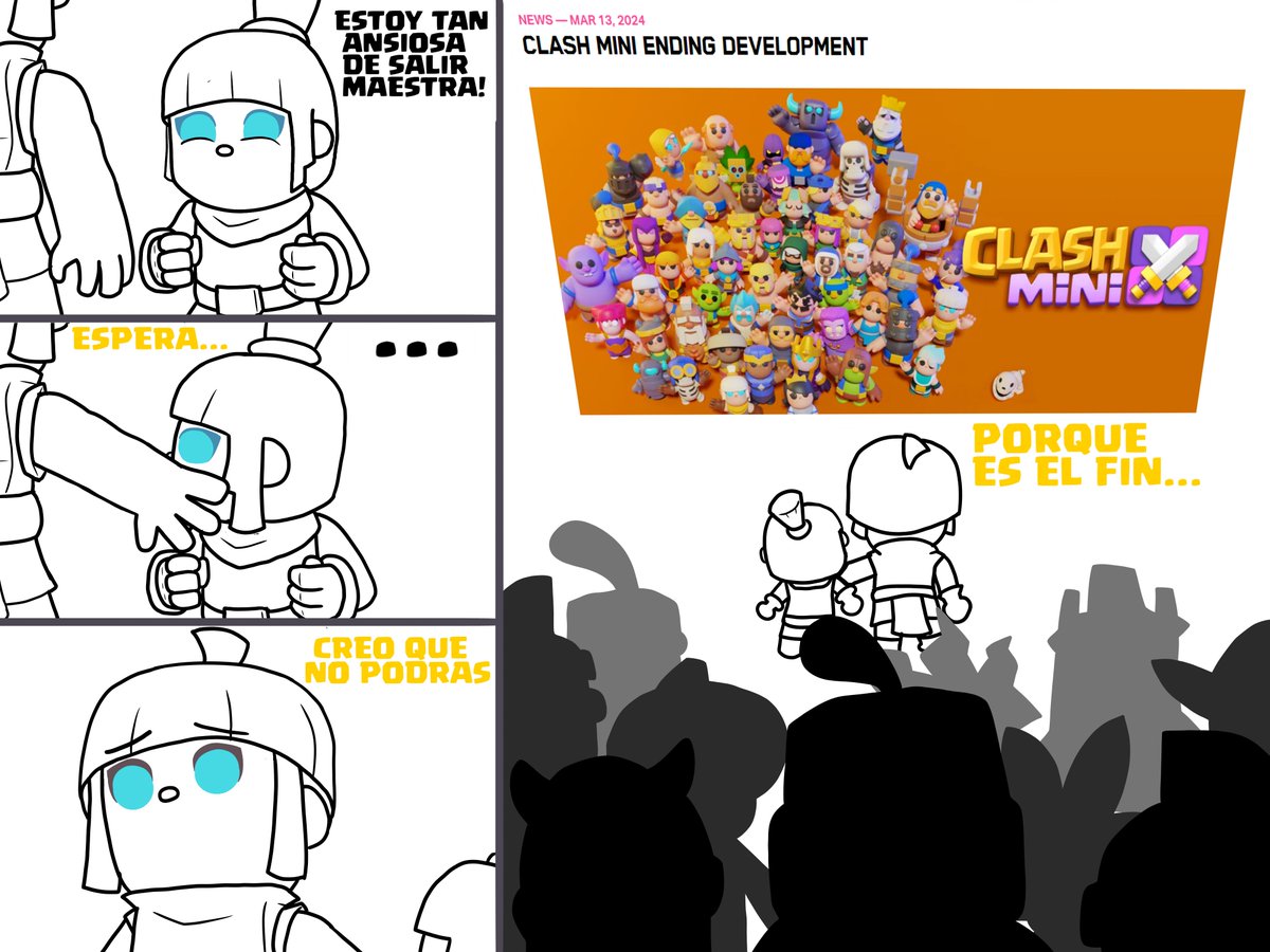 IProxy16's tweet photo. Es una pena lo que le termino pasando a Clash mini; y me siento triste no por que fue , sino por lo que pudo ser ya que nunca veremos el gran potencial que tenia el juego. 
#SaveClashMini https://t.co/Xw75LccY2n