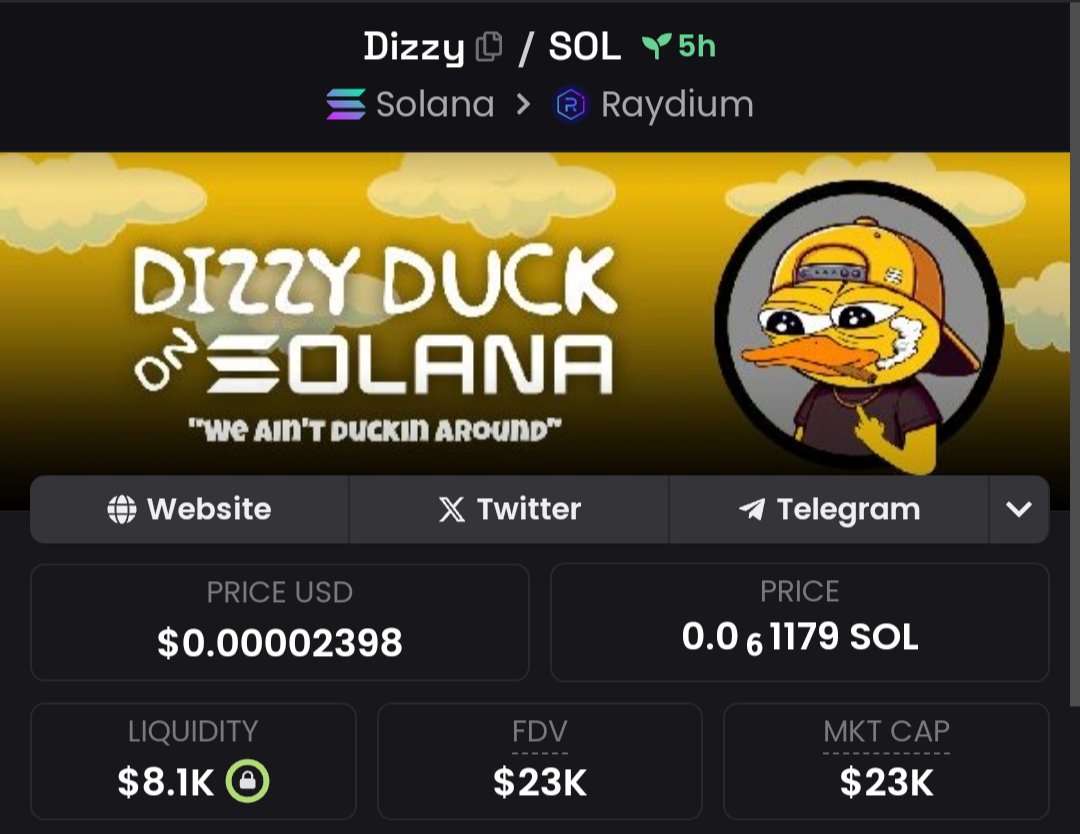 DIZZY DUCK | $DIZZY tweet media
