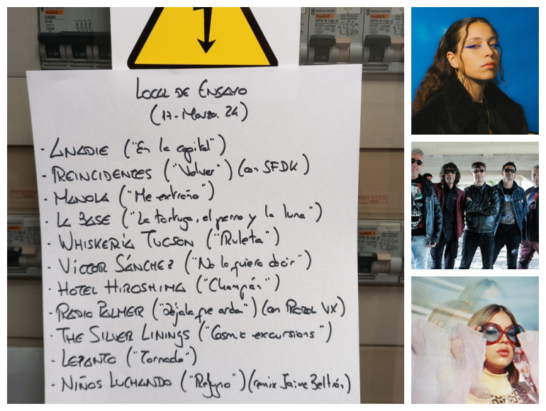 LocalDeEnsayo's tweet image. Aquí shorturl.at/rQZ14 va el @LocalDeEnsayo @CanalFiestaRadio 17-M: @anadiemusic, @reincidentesofi + @SFDKoficial, #Manola, #LaBase, #WhiskeríaTucson (@hectorgamiz), @vsanchezgalvez , @hotel_hiroshima , @radio_palmer, #TheSIlverLinings, @Lepantomusic y @ninosluchando