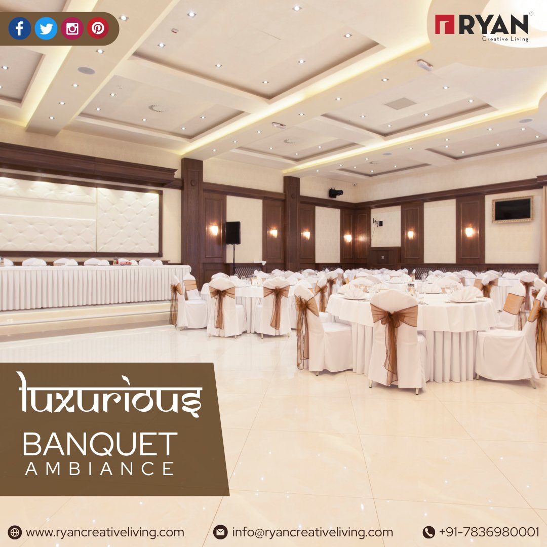 Indulge in opulence with Ryan Creative Living!✨😉 Let us craft a luxurious ambiance for your Banquet, 💫🤗
.
#LuxuriousEvents #BanquetDesign #ElegantDecor  #EventDesigners #LuxuryInteriors #EventPlanning #ExquisiteDesigns #ryancreativeliving #ryandesignersdelhi #banquet