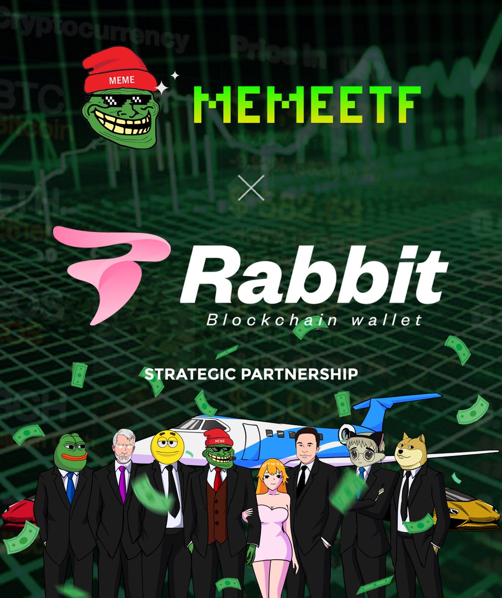 🔊Thrilling Partnership Announcement⚡️

<a href="/MemeETF/">Meme ETF</a>🤝<a href="/therabbit_io/">Rabbit</a> 

🎆We are thrilled to announce a groundbreaking partnership that will reshape the future of . Today, we join forces with one of the emerging blockchain wallet:
Rabbit, its a decentralized wallet application. Key