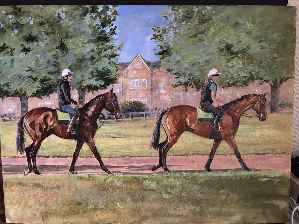 I will try this again . If you have racing friends or just horsey friends could I ask you share my page Thankyou to all who do share regularly .Times are tough . I’m probably on less than a minimum wage all things considered and becoming very disheartened . #ArtistOnTwitter