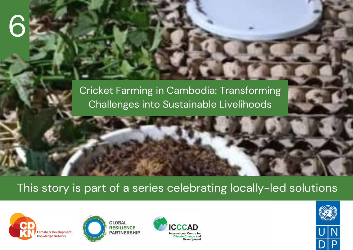Turning obstacles into sustainable livelihoods, this initiative incorporates cricket farming, enhancing food sources, and creating job opportunities. Learn how these innovative initiatives stimulate climate resilience Click the link to know more about it: icccad.net/dhaka-tribune-…