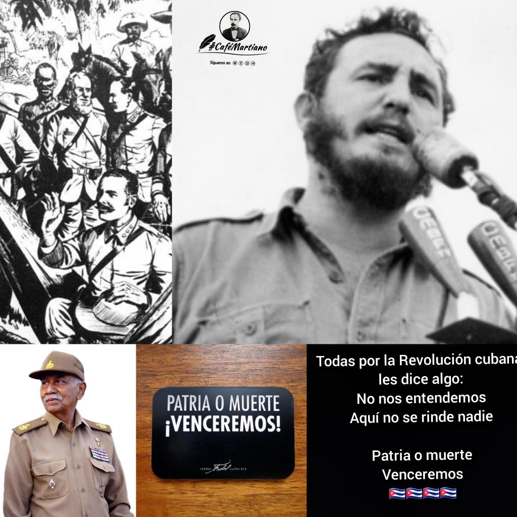 Y a la gusanera en época de Baraguá, ojo los mangos 🥭 no se cogen bajitos y en respuesta de patriota 'Aquí no se rinde nadie c......' y de Fidel 'Patria o Muerte VENCEREMOS' #CubaEnPaz