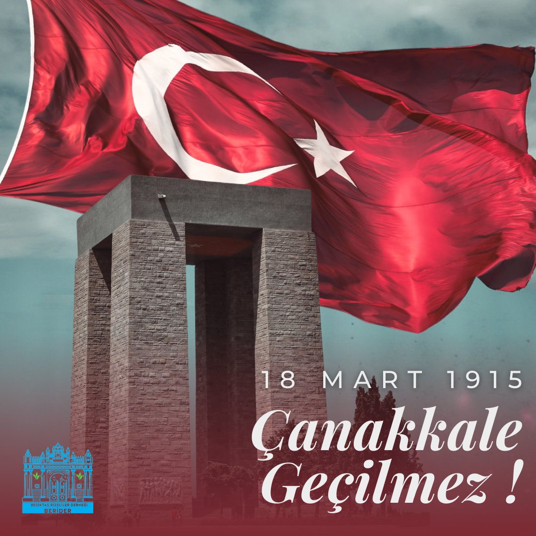 Çanakkale Zaferi'nin 109. yılında başta Ulu Önder Mustafa Kemal Atatürk olmak üzere tüm silah arkadaşlarını, şehitlerimizi ve gazilerimizi minnetle anıyoruz.

#beşiktaşrizelilerderneği #besiktasrizelilerdernegi #18Mart #ÇanakkaleGeçilmez