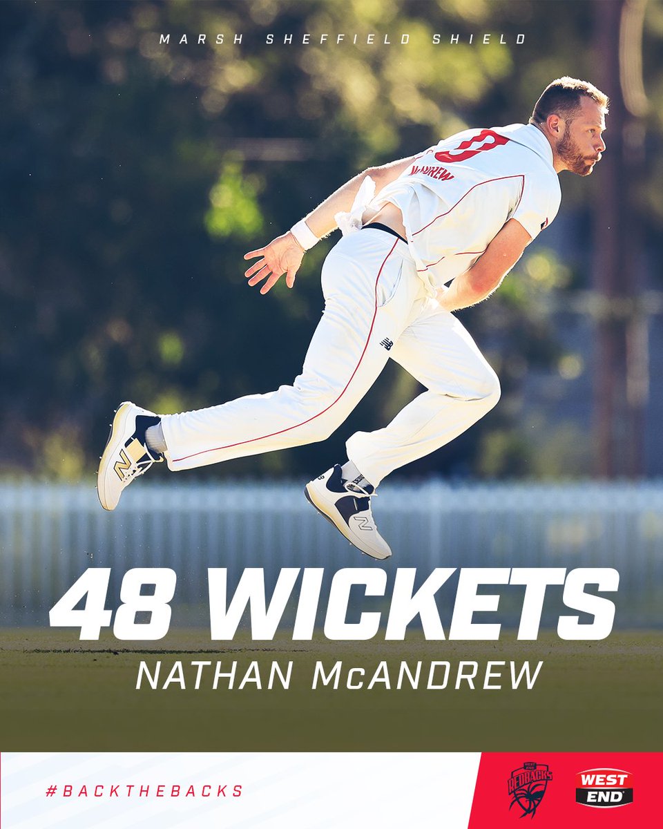 What an outstanding #SheffieldShield season it was from @NMcAndrew44 🔥 Here's all 48(!) of Macca's wickets for your viewing pleasure: bit.ly/3wZmZ7C #BackTheBacks