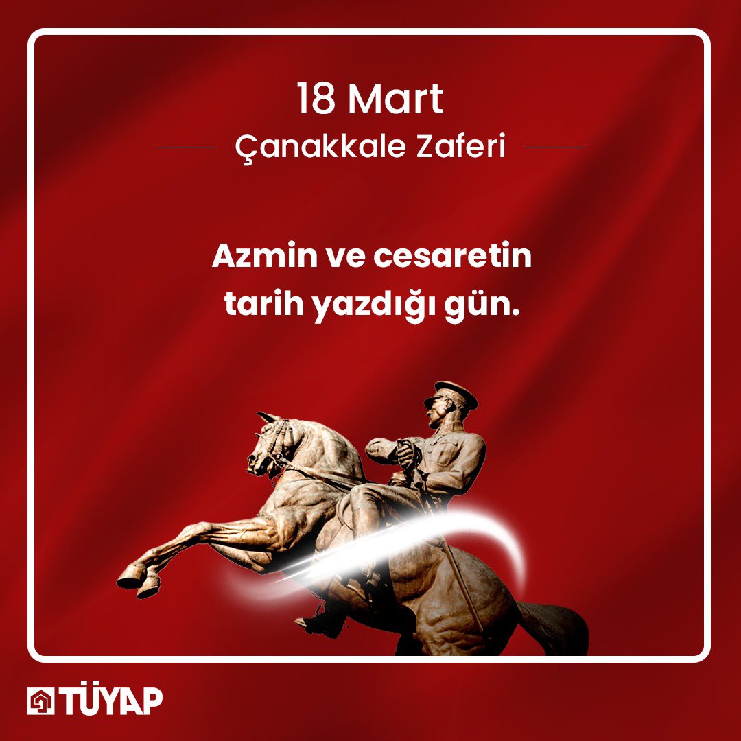 18 Mart Çanakkale Zaferi Kutlu Olsun! 🇹🇷
___
•
•
#tüyap #18mart #çanakkale #18martçanakkalezaferi