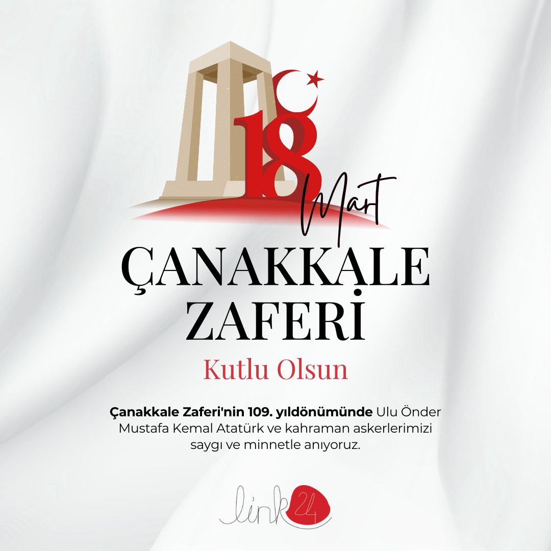 l24_im's tweet photo. 18 Mart Çanakkale Zaferinin 109. yılında Gazi Mustafa Kemal Atatürk ve silah arkadaşları başta olmak üzere tüm şehitlerimizi minnetle, rahmetle anıyoruz Vatan size minnettardır.
#18martçanakkalezaferi #çanakkalegeçilmez🇹🇷 #çanakkalezaferi https://t.co/scqAnvJpTY