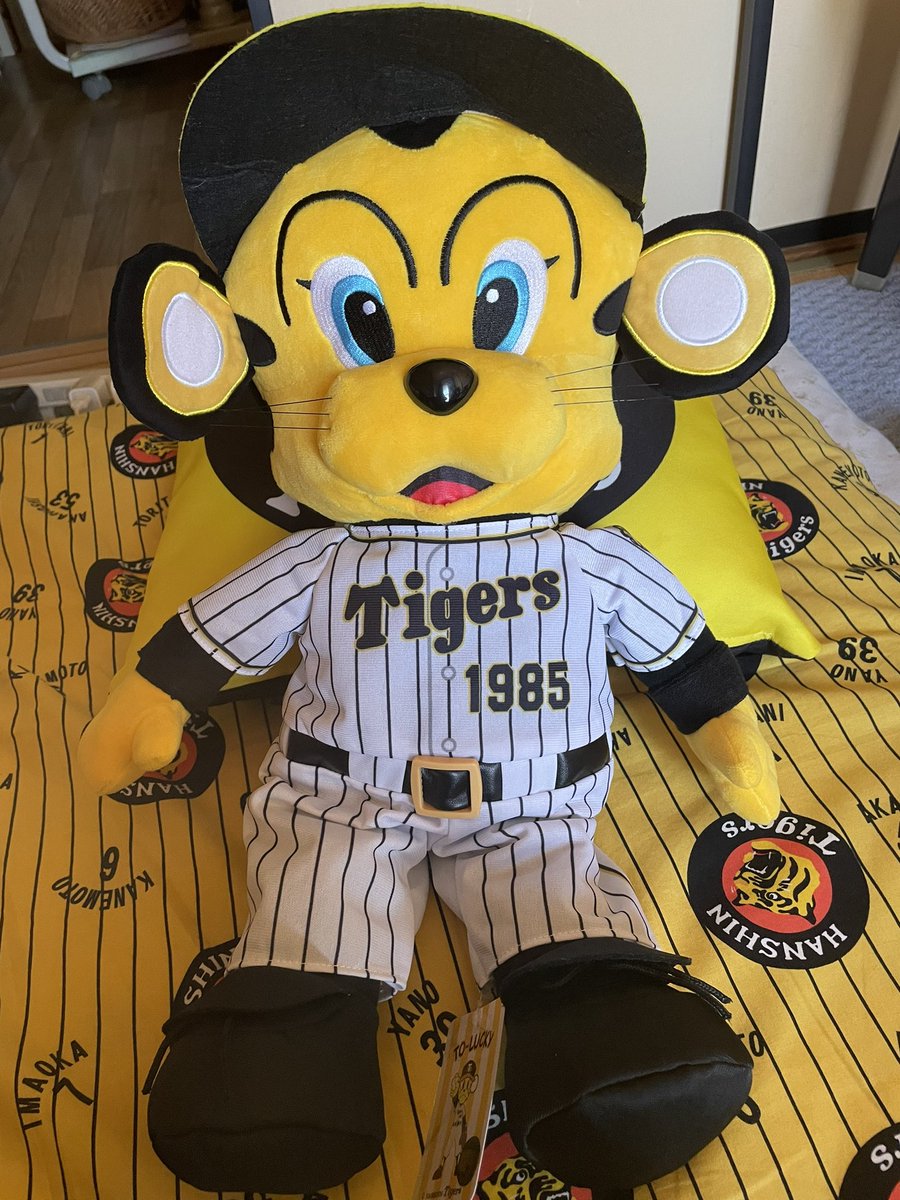 1ヶ月早いけど、亭主からの誕プレ🐯🎁 トラッキーぬいぐるみのLサイズ