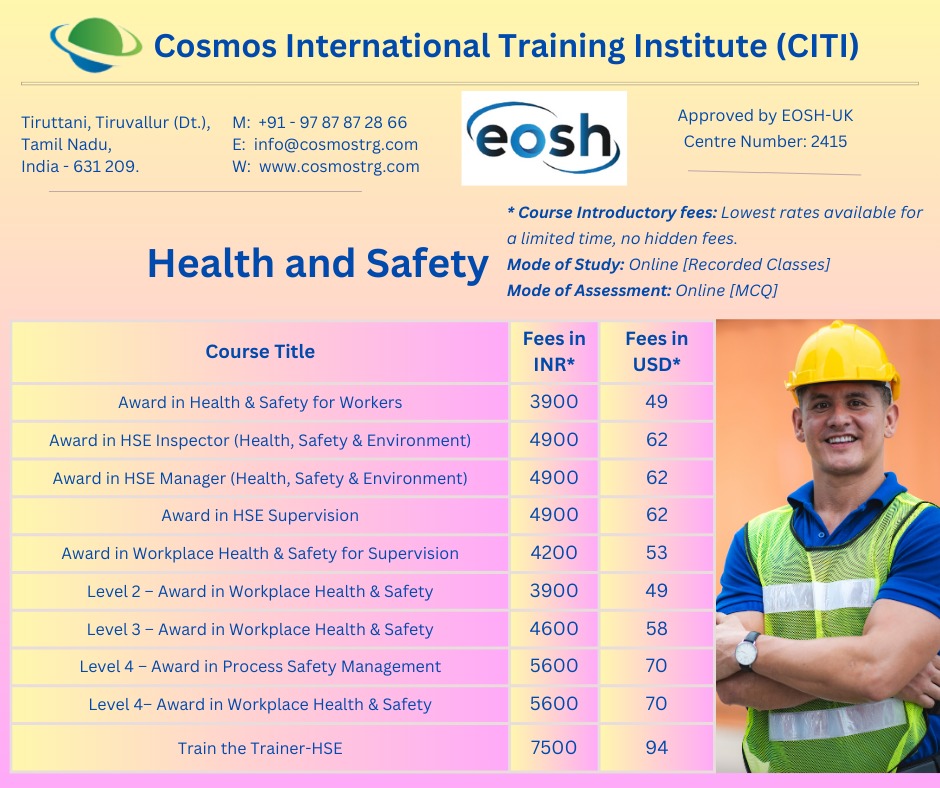 #eoshcourses #eoshcourse #eosh #eoshuk #healthsafety #healthsafetyenvironment #HealthSafetyFirst #healthsafetycourse #healthsafetycourses #healthsafetyworker #healthsafetyinspector #healthsafetymanager #healthsafetysupervisor #healthsafetytraining #safetyfirst #foodsafetyprocess