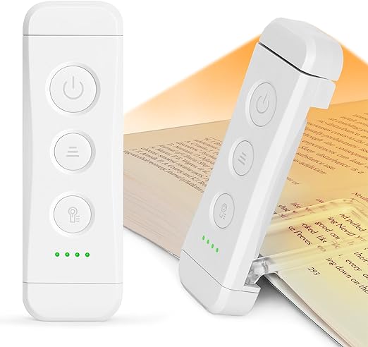 Glocusent USB Rechargeable Book Light 
#portable #clip_on #LED #reading #lights 
#3amber #colors #flexible #5brightness 
#dimmable #compact #longlasting #portable 
#adjustable #lightweight #book #light #deals