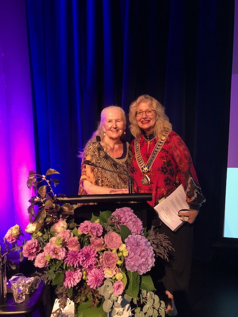 Congratulations to our grand friend A/Prof Diana Olsberg, who received International Women’s Award 2024. With the Mayor of Waverley Paula Masselos 'This has been such an exciting honour for me and I know you too will be proud for me. So well deserved for Diana!