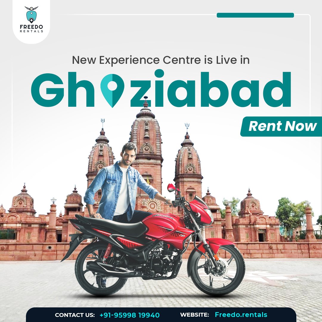 Attention Ghaziabad!
Freedo is here with its New Experience Centre to make your commuting super easy and affordable!

Rent Two-Wheelers Now!!!

#freedorentals #freedorides #ghaziabad #bikerental #rentbike #rentabike #bikerides #ridelocal #dailycommute #commuterbike