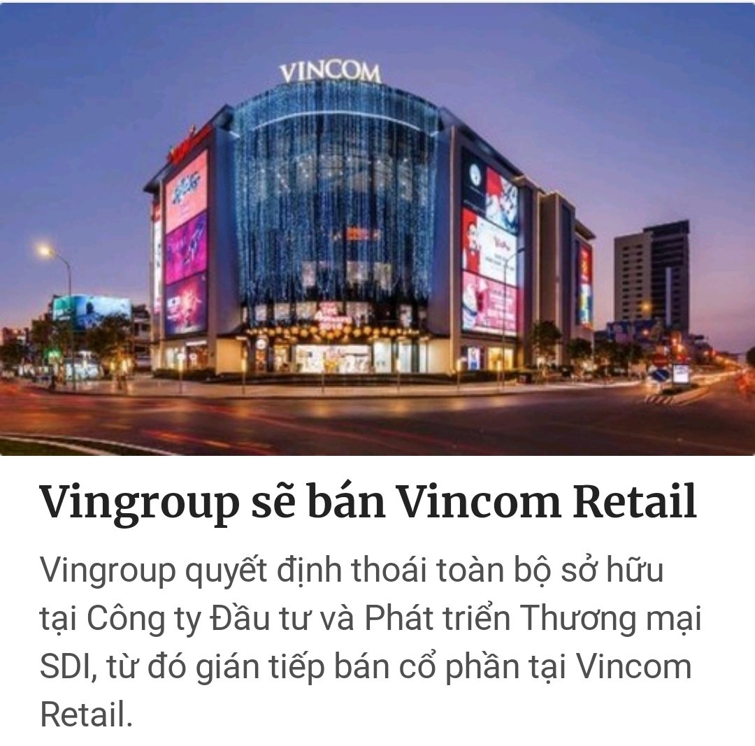 📰 VINGROUP SẼ BÁN VINCOM RETAIL
📢 Rồi, rồi, tới công chuyện rồi Vượn khỉ ơi 🐒 😂😂😂😂😂😂😂