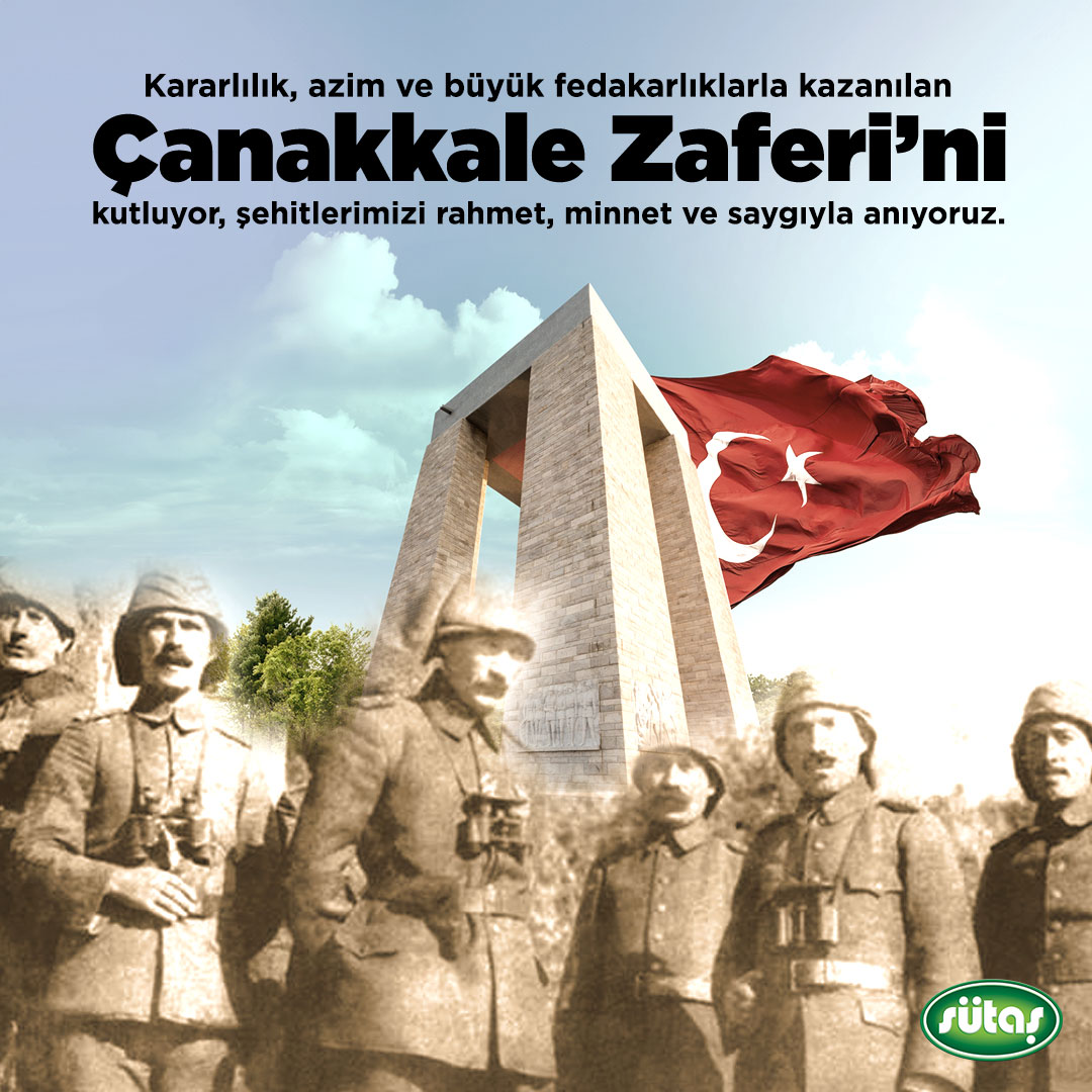 Kararlılık, azim ve büyük fedakarlıklarla kazanılan 18 Mart Çanakkale Zaferi’nin 109. yılını kutluyor, Ulu Önder Mustafa Kemal Atatürk ve kahraman şehitlerimizi rahmet, minnet ve saygıyla anıyoruz. #18Mart #ÇanakkaleZaferi