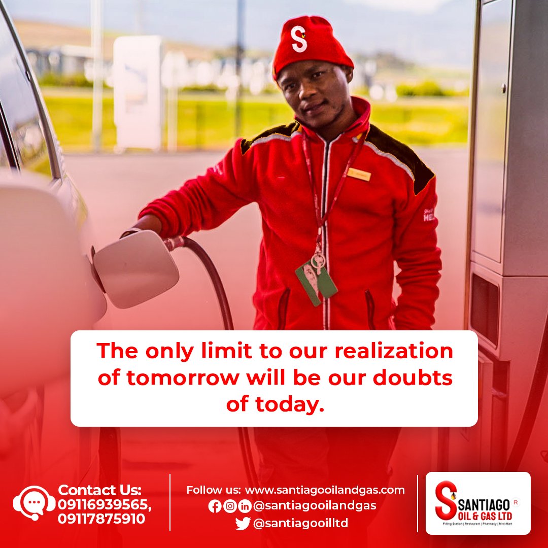 Doubt may be the only thing holding us back from reaching our full potential. 

Let's break free and embrace the limitless possibilities of tomorrow.

Have a great filled week!

#newweek #mondaymotivation #Santiagooilandgaslimited #Santiagooilandgas #oilandgassector #oilandgas