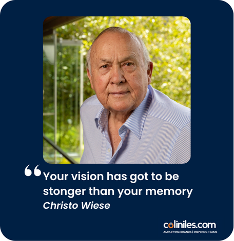 Your vision has got to be stronger than your memory.  
A powerful quote for leaders from one of South Africa's greatest.   Also a quote for the electorate to consider when they vote on the 29th May.
#leadership #vision #purpose #elections #sa