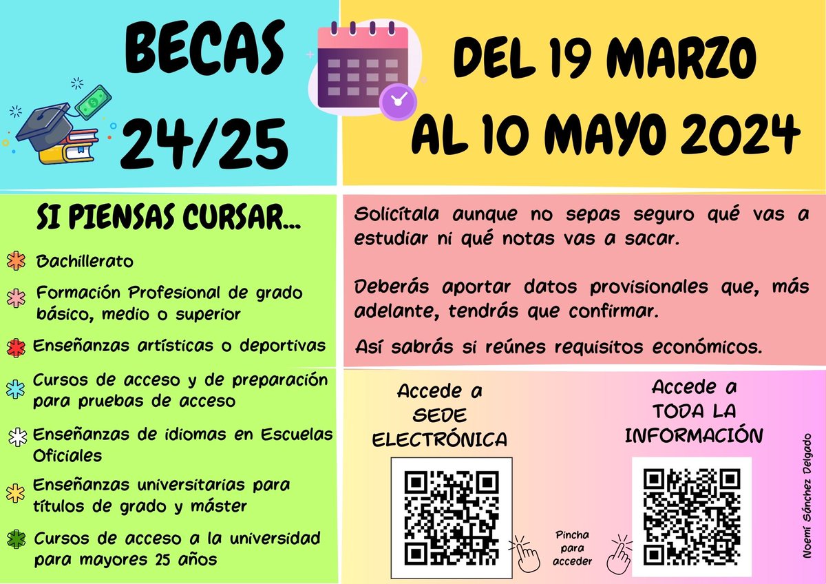 Beca general. Para el alumnado que quiera estudiar Bachillerato, ciclos formativos,... orientacioniliberis.blogspot.com/?m=1