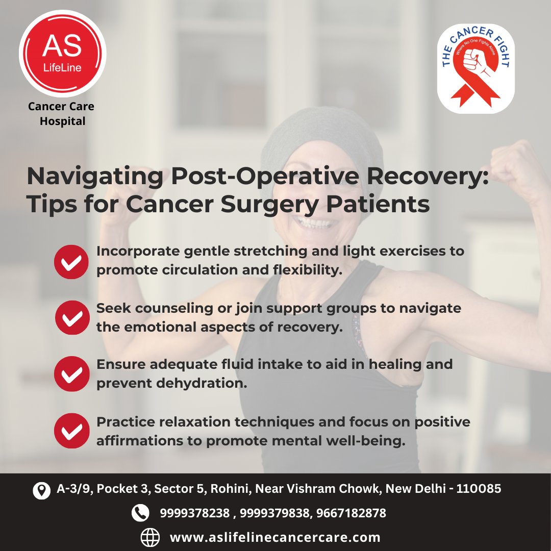 aslifelinecare's tweet image. Recover stronger post-cancer surgery with these essential tips! 💪 Don't forget to visit aslifelinecancercare.com for more support. 
.
.
#CancerRecovery #SurgeryTips #EmotionalWellness #HealthJourney #PositiveAffirmations #SupportGroups