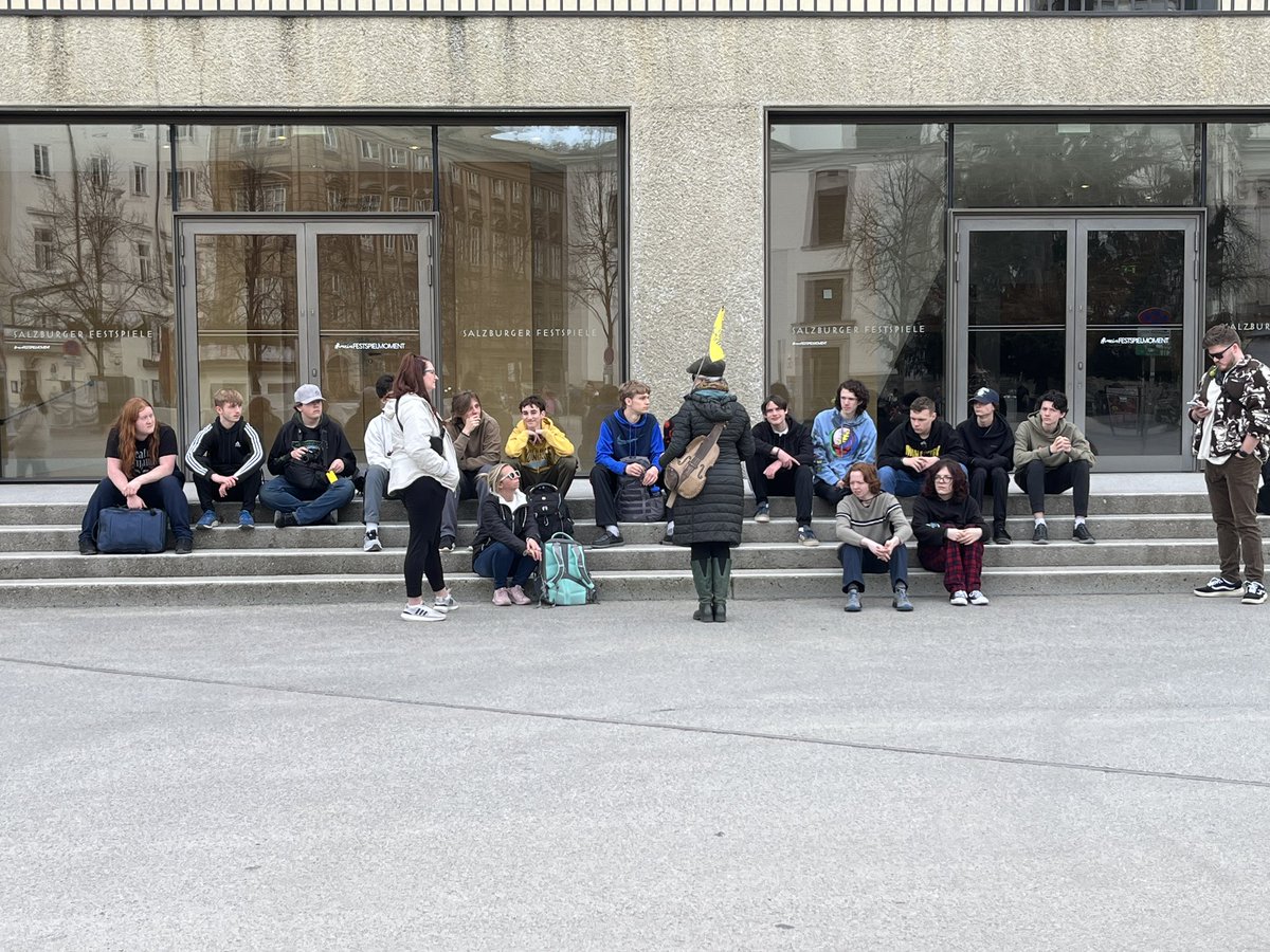 mslsass's tweet photo. We made it to Germany!🇩🇪We stopped at Salzburg on the way and did a Sound of Music tour 🎵 and saw the sights of the city! Another fantastic day of sunshine and amazing experiences!😀#ourbmsa #oaiss https://t.co/6QhUxg1Q7z