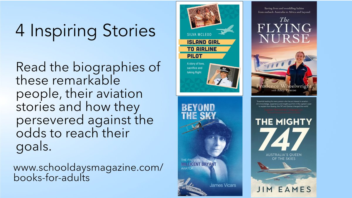 4 Inspiring stories, remarkable people, their biographies and how they persevered against the odds to reach their goals. Gripping read...tinyurl.com/t4d5pm2x 
#bookreviews #biographies, #aviationlovers #readingcommunity <a href="/ExisleBooks/">Exisle Publishing</a> <a href="/AllenAndUnwin/">Allen & Unwin</a> <a href="/HachetteAus/">Hachette Australia Books</a> <a href="/MelbourneBooks/">Melbourne Books</a>