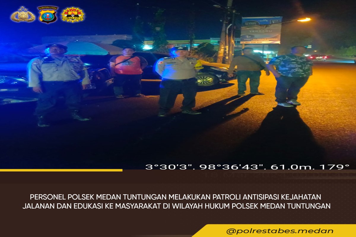 Kapolrestabes Medan Melalui Personel Polsek Medan Tuntungan Melakukan Patroli Antisipasi Kejahatan Jalanan Di Wilayah Hukum Polsek Medan Tuntungan

#Polrestabesmedan #Polrestabesmdn #Kapolrestabesmedan #Kapolrestabesmdn #Polisimedan #Polisisumut