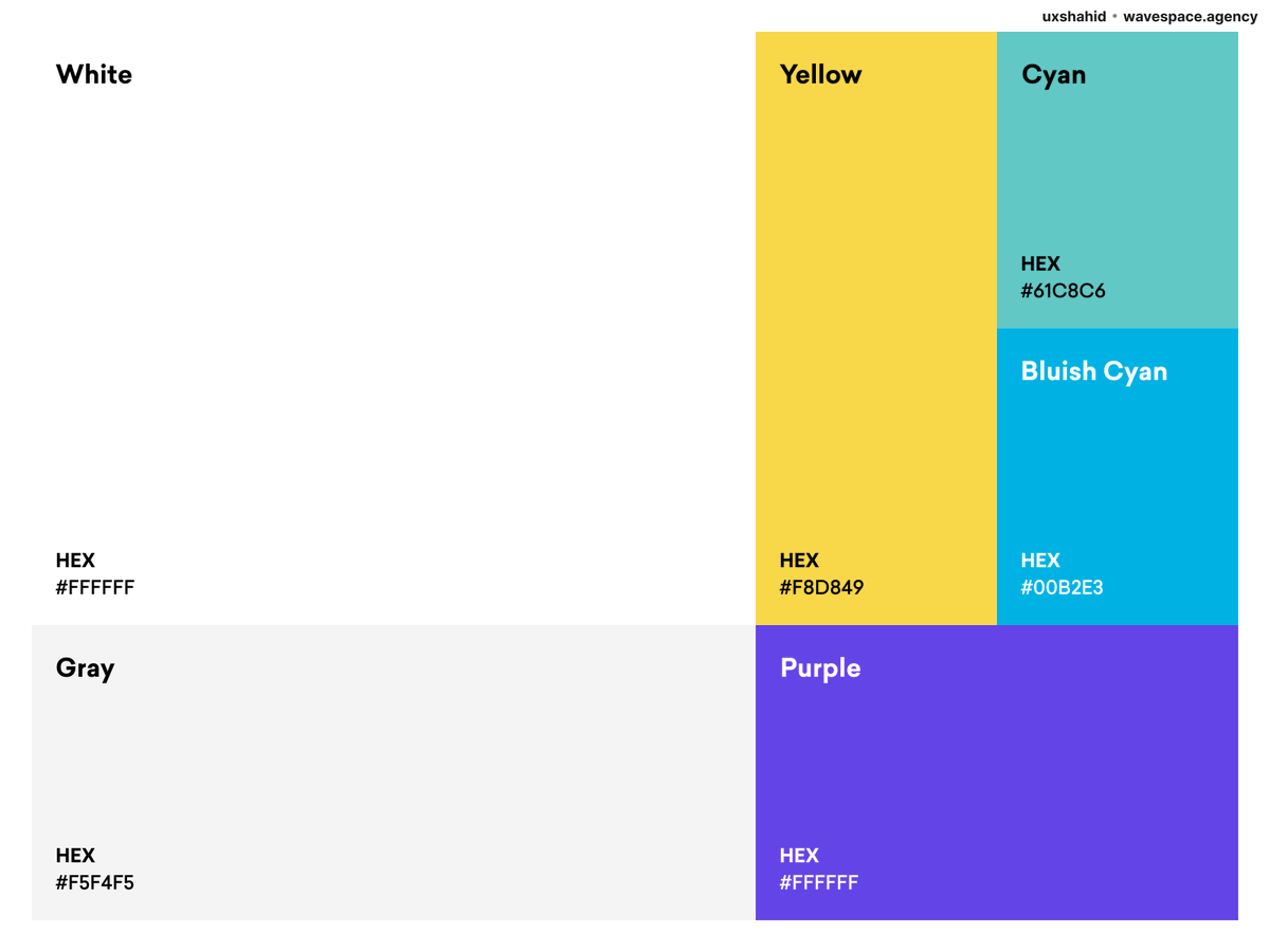 SaaS color Platte for your next project