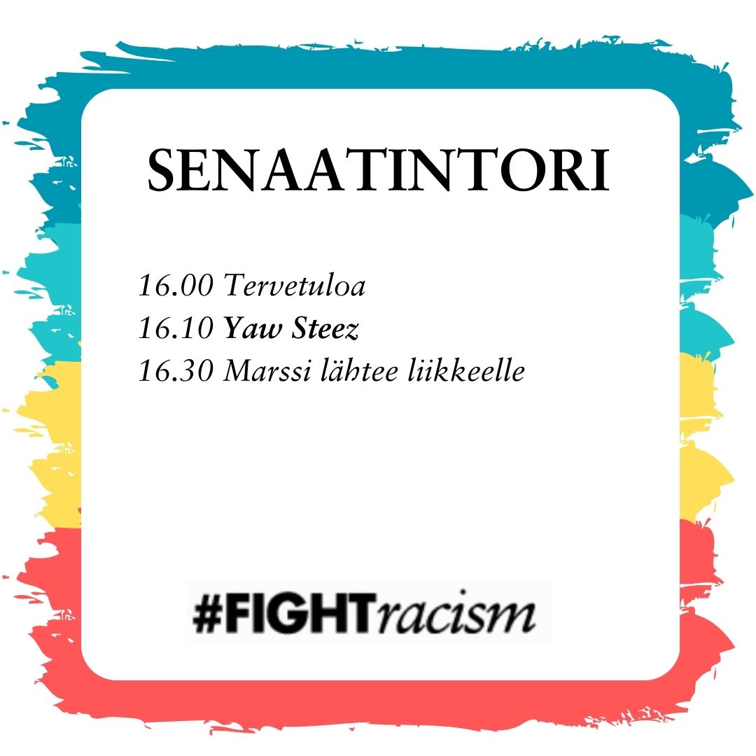 meemmevaikene's tweet photo. Hei, Suomi Finland! Näytetään 🇫🇮 tuki ja solidaarisuus torstain YK:n rasisminvastaisen päivän marssilla! 

Marssin upea ohjelma, artistit ja puhujat on tässä, ota kyltit ja kaverit kainaloon ja liity mukaan kulkueeseen! ❤️

#FightRacism #RasismistaVapaaSuomi #FinlandWithoutRacism https://t.co/VSM8yCPevO
