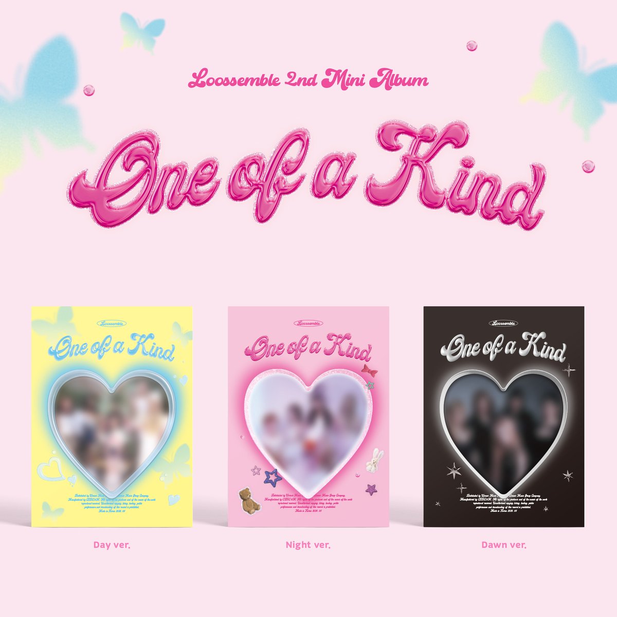 Loossemble 2nd Mini Album [One of a Kind]

「𝑷𝒓𝒆-𝑶𝒓𝒅𝒆𝒓」 

Day ver. / Night ver. / Dawn ver.

cafe.daum.net/Loossemble/b7w…

2024.04.16 Tue 6PM [KST]

#루셈블 #Loossemble
#One_of_a_Kind