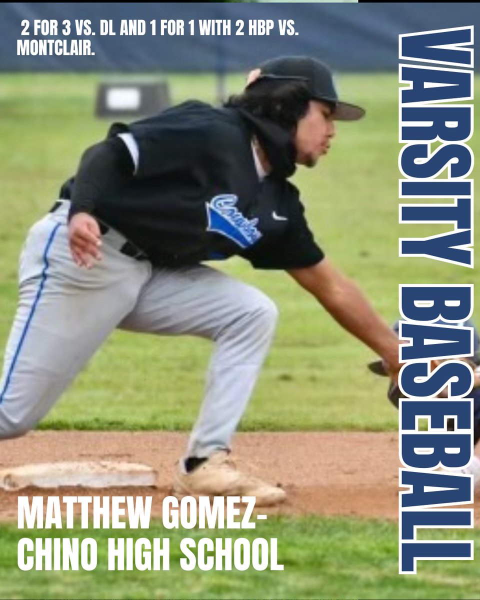 CHS Sports Boosters (@chssportbooster) on Twitter photo Congratulations to our Baseball Athletes of the Week! <a href="/ChinoADHinkle/">Coach Hinkle</a> <a href="/chchampsports/">Champion Sports</a> <a href="/ChinoHighSports/">Chino High Athletics</a> Congratulations to our Baseball Athletes of the Week! <a href="/ChinoADHinkle/">Coach Hinkle</a> <a href="/chchampsports/">Champion Sports</a> <a href="/ChinoHighSports/">Chino High Athletics</a>
