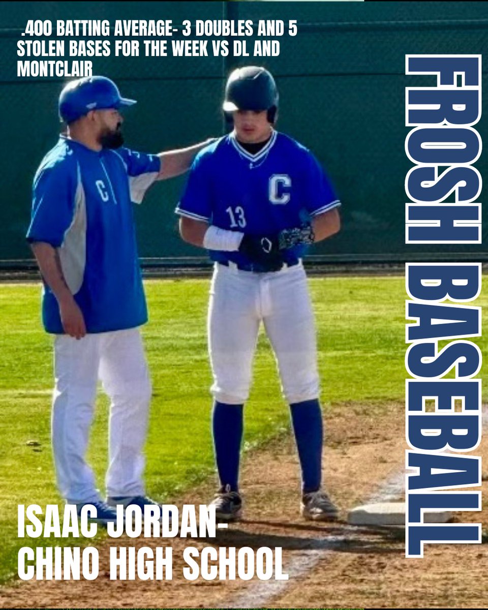CHSSportBooster's tweet photo. Congratulations to our Baseball Athletes of the Week! @ChinoADHinkle @chchampsports @ChinoHighSports https://t.co/8XSuUYmK7k