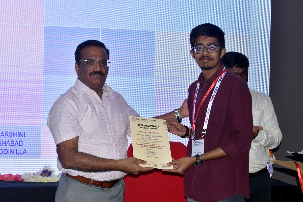 <a href="/PlantSciUoH/">Dept. of Plant Sciences, University of Hyderabad</a> organized an 'International Symposium on Plant Biology and Functional Genomics' (Mar 13-14, 2024). This symposium marked the golden jubilee celebrations of the <a href="/HydUniv/">Univ of Hyderabad</a> and the 30th year of the <a href="/PlantSciUoH/">Dept. of Plant Sciences, University of Hyderabad</a> 

herald.uohyd.ac.in/international-…
