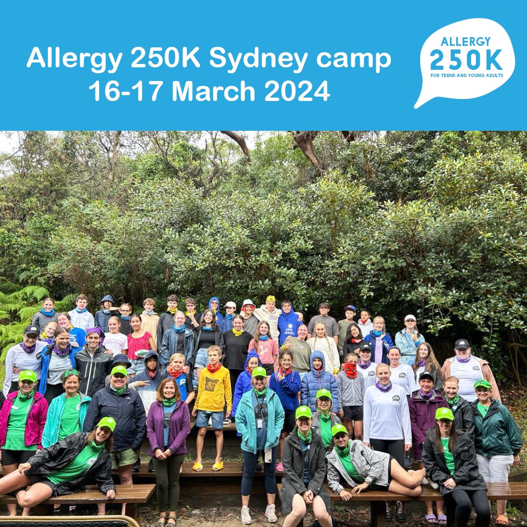 On the weekend we ran the biggest #Allergy250KCamp we've ever held, with 36 school-aged teens with severe allergies. Thanks to our volunteer peer mentors, health professionals and the team at Lands Edge Foundation Chowder Bay, NSW.

#AllergyCamp #FoodAllergies #AllergyAwareness