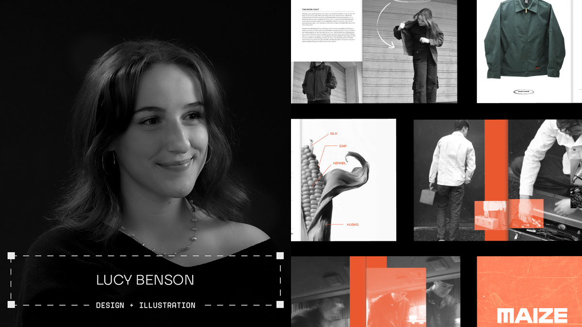 Naturally energetic, eager, and earnest, Lucy (<a href="/lucy/">Lol</a>.b.designs) is a designer and illustrator with a love of texture and a passion for craft. She dovetails them in work that reflects her connections to the beauty in her life and her awe of the natural world.