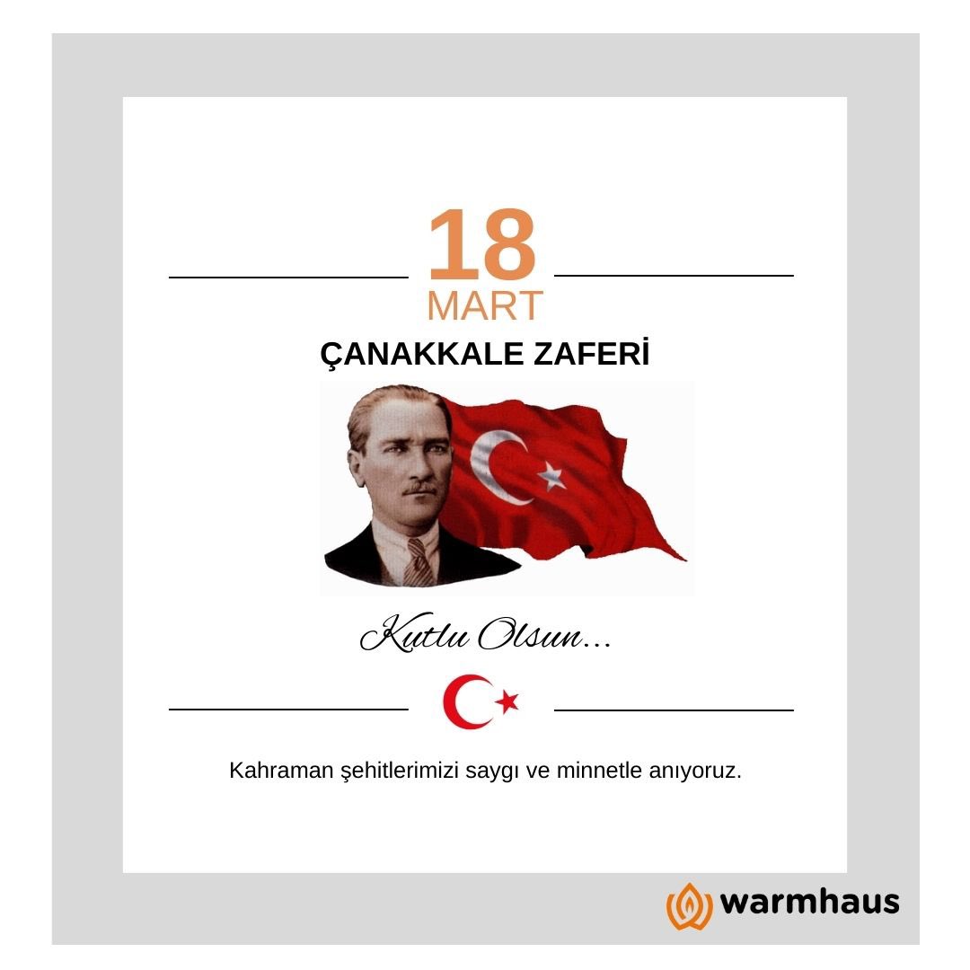 18 Mart Çanakkale Zaferi kutlu olsun! 🇹🇷