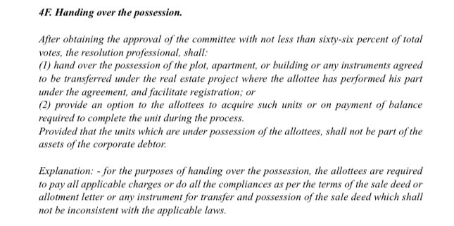 ⁦<a href="/IBBIlive/">Insolvency and Bankruptcy Board of India</a>⁩ this part of discussion paper dt 6 Nov23 yet to be the law of land. this proposed amendment will result in registry of flats, saving of interest on HL &amp; collection of stamp duty by the Govt. ⁦<a href="/PMOIndia/">PMO India</a>⁩ ⁦<a href="/myogiadityanath/">Yogi Adityanath</a>⁩ ⁦<a href="/nsitharaman/">Nirmala Sitharaman</a>⁩.