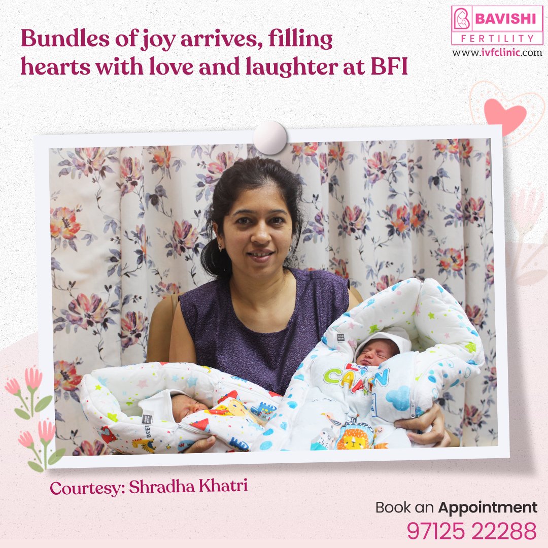 Bundles of joy arrives, filling hearts with love and laughter at BFI. Courtesy: Shradha Khatri
.
.
.
.
#bavishifertilityinstitute #Baby #BornatBFI #IVF #IVFIndia #IUI #IUIIndia #FertilityHospital