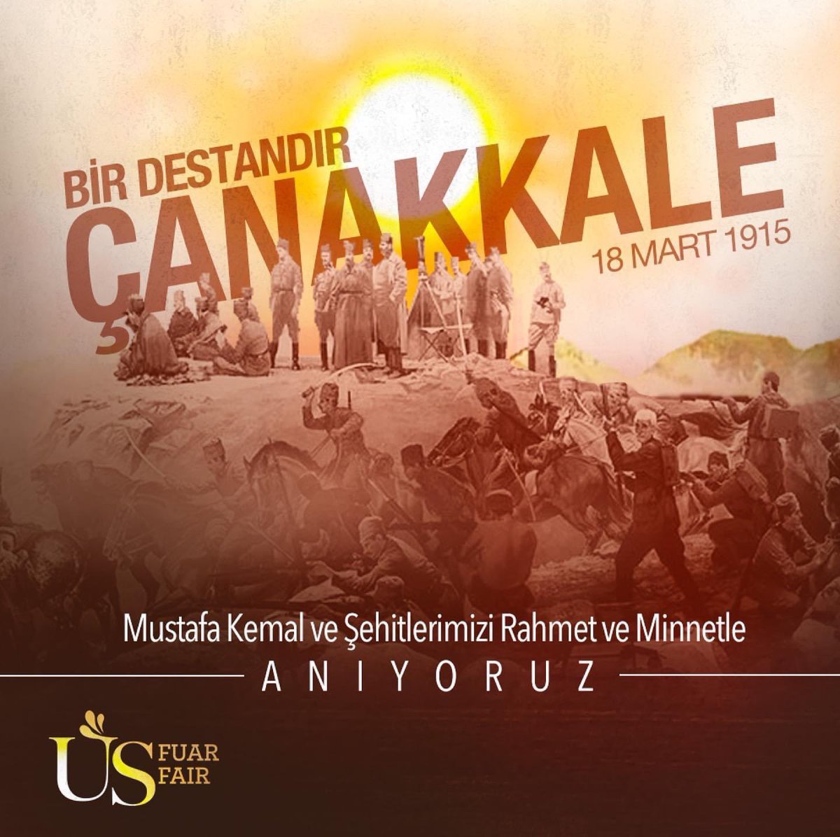 "Söz konusu Vatansa Gerisi Teferruattır.."
Çanakkale Zaferi'nin 109. Yıl Dönümünde Başta Mustafa Kemal Atatürk olmak üzere tüm Şehitlerimizi Saygı, Rahmet ve Minnetle Anıyoruz..
ÇANAKKALE GEÇİLMEZ..
🇹🇷🇹🇷🇹🇷