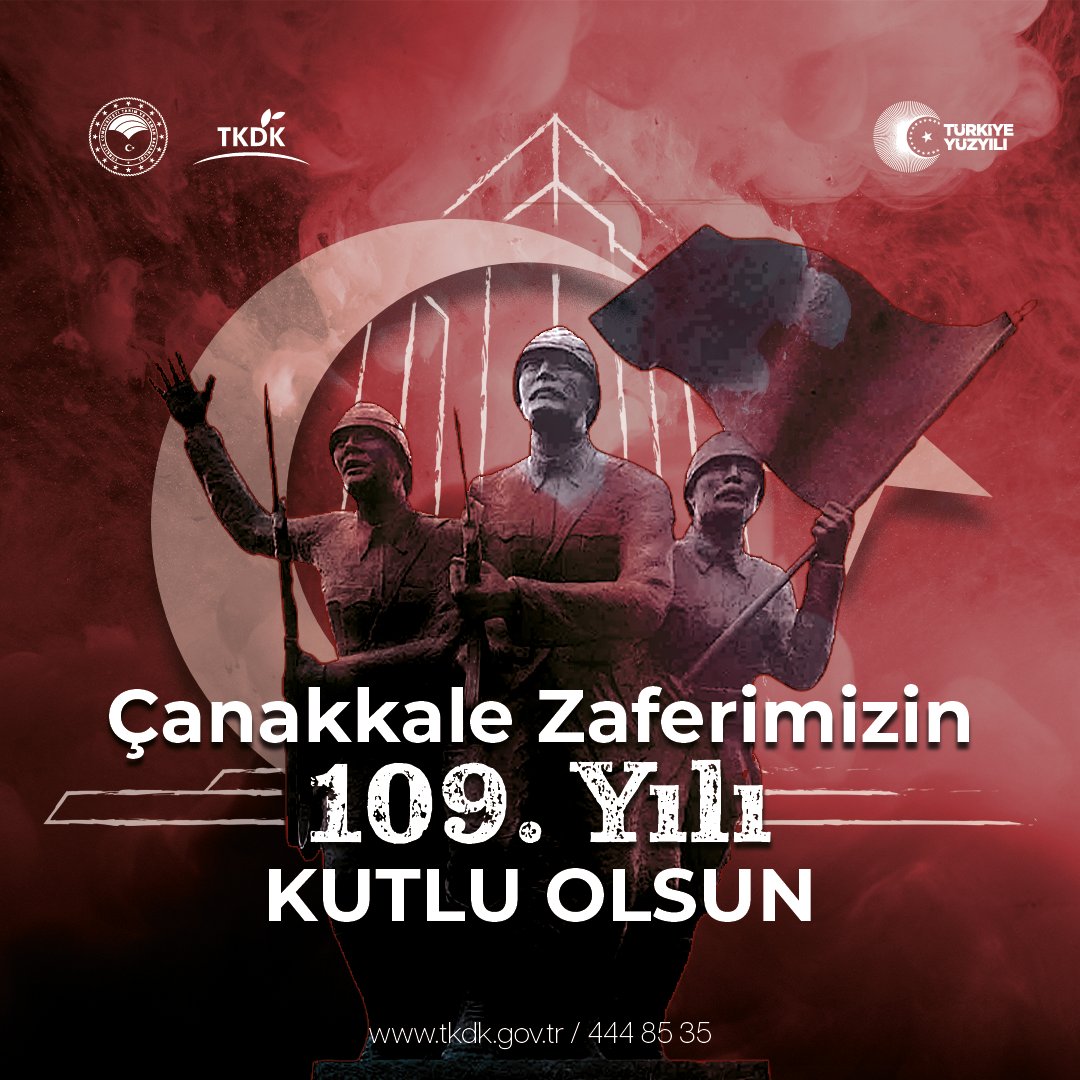 18 Mart Şehitleri Anma Günü ve Çanakkale Deniz Zaferi’nin 109. yıl dönümünde Gazi Mustafa Kemal Atatürk başta olmak üzere vatanını canından aziz bilen kahraman şehitlerimizi rahmet ve minnetle anıyoruz.🇹🇷
#ÇanakkaleGeçilmez #ÇanakkaleDenizZaferi
