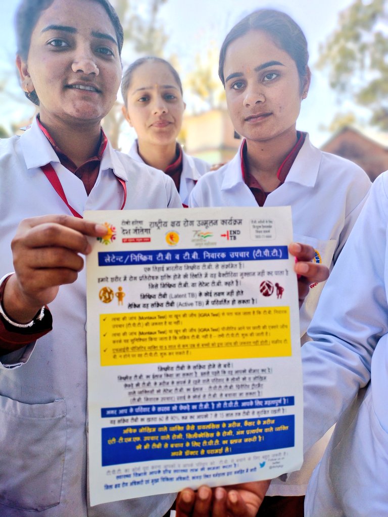 DCON students create great awareness to community regarding  kangra #EndTB dialogues at PHC chamunda #YesWeCanEndTB #LoveForAllCareForAll @drrksood @cns_health @dtohpkgr @mukt_tb @SpeakTB @StopTB @TbDivision