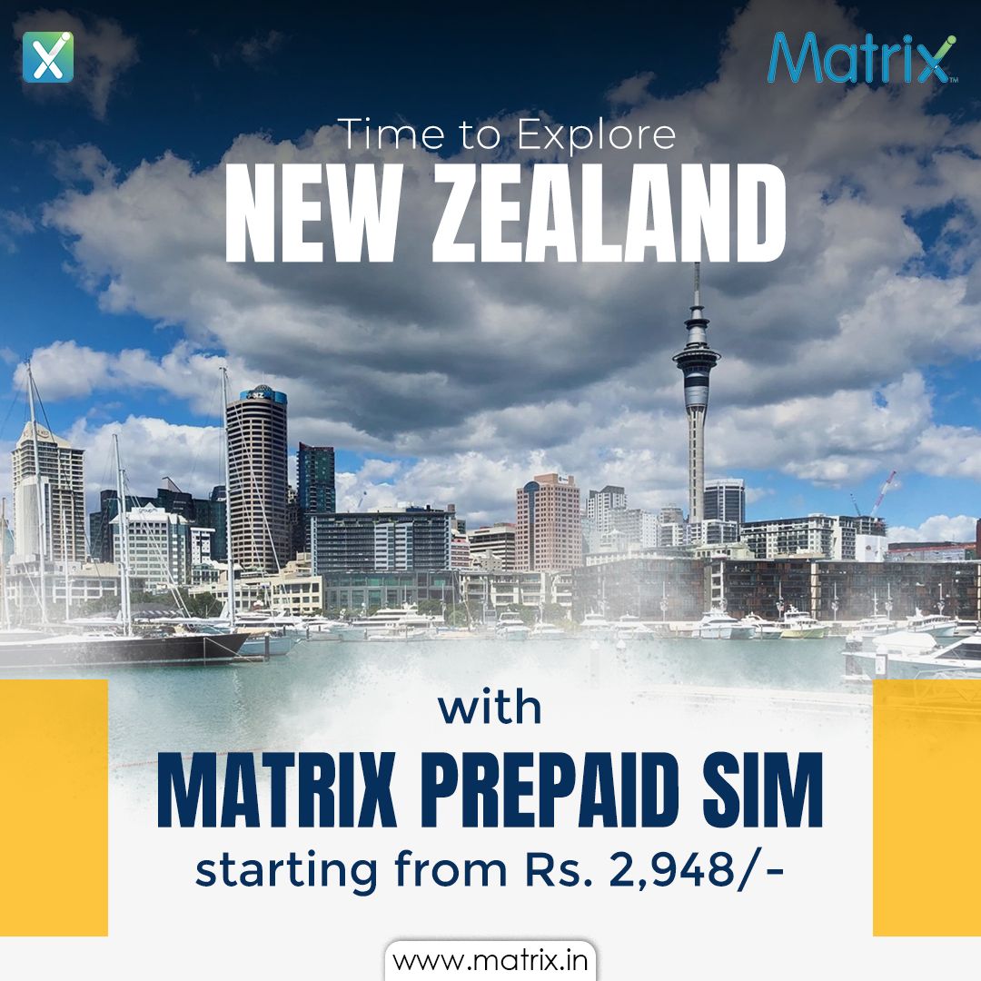 MatrixCellular_'s tweet image. Seamlessly connect with loved ones and the world with Matrix Prepaid SIM in New Zealand! 💬 
.
.
.
For more details call +91 9811188888 or visit our website: matrix.in
.
.

#matrixcellular #travelgram #travelling #travel #travelinternational #TravelMemories