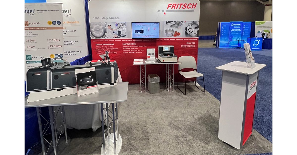 We are all set up and ready! Stop by our booth 2532 during the #ACSSpring2024 Meeting in New Orleans. Nicki Janus and Rhonda Hicks can show you how our lab instruments support your lab tasks. For example with our Particle Sizer A-28 and our Planetary Micro Mill P-7.