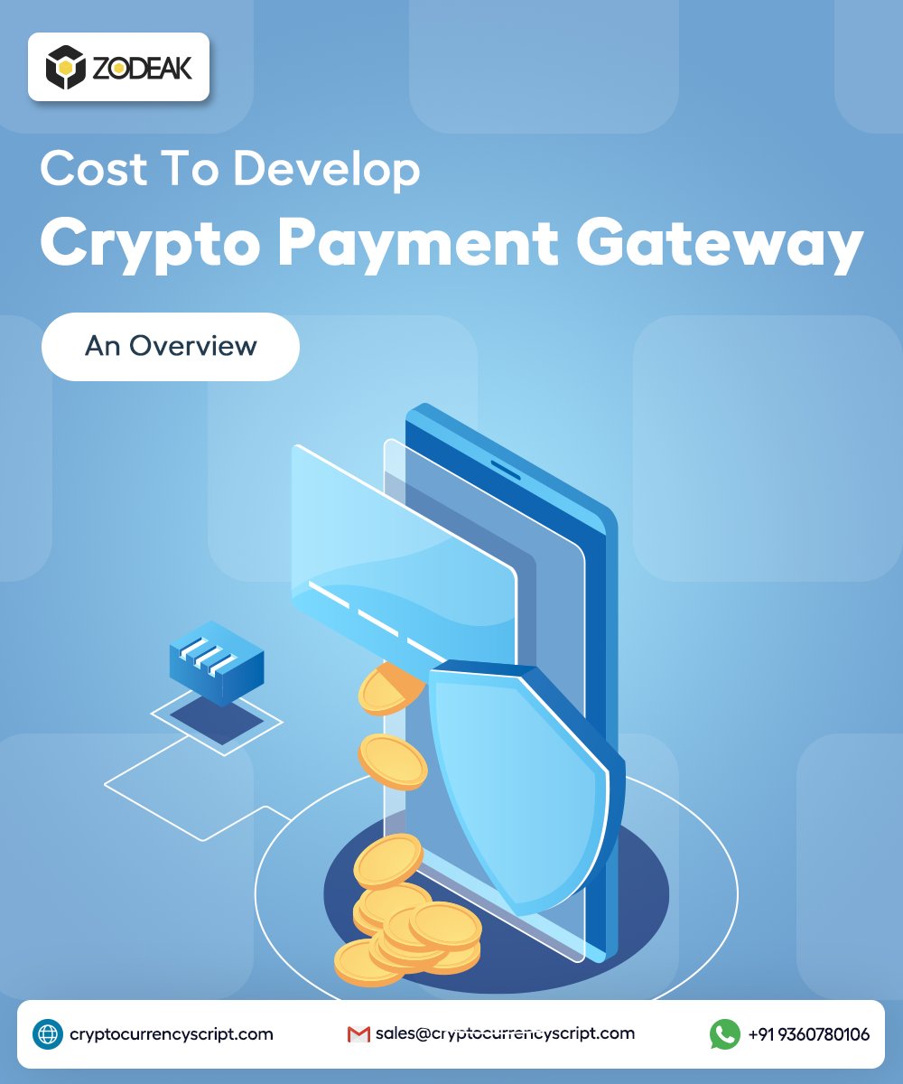 Crypto payment gateways are innovative methods to facilitate transactions via #bitcoins and #cryptocurrencies. Do you know the cost of developing such crypto payment gateways? Let's see that info in this blog 

Click>>cryptocurrencyscript.com/blog/cost-to-d…

#zodeak #cryptopaymentgateway