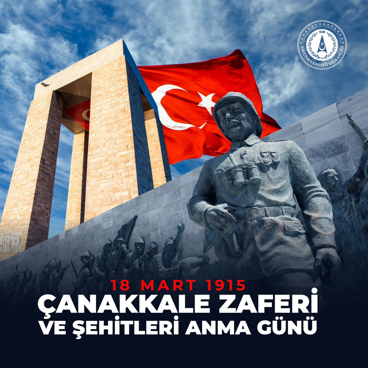 “Sana dar gelmeyecek makberi kimler kazsın? ‘Gömelim gel seni tarihe’ desem, sığmazsın!” 18 Mart Çanakkale Zaferi ve Şehitleri Anma Günü'nde Aziz Şehitlerimizi rahmet ve minnetle anıyoruz.🇹🇷