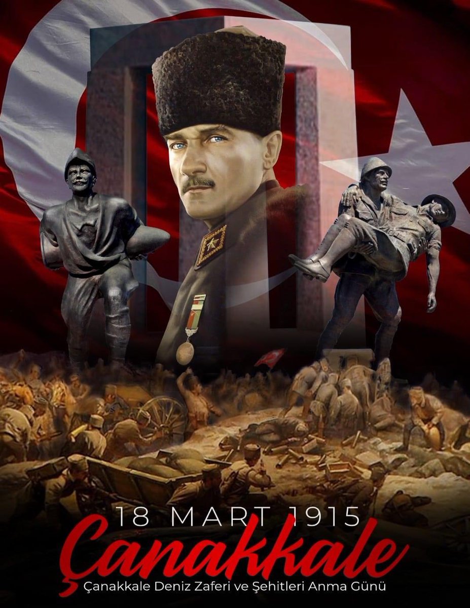 Şehitlerimizi rahmet ve minnetle yad ediyoruz. 
#18 Mart Çanakkale Zaferi