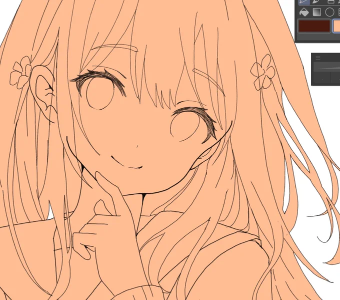 線画に使うペンを色々と模索中!鉛筆っぽい描き味のものを使うことが多かったんですがこのボールペンっぽい感じもいい 